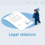 flat banner inscription legal relations isometric 99043 3 - icsid in Banking and Finance
