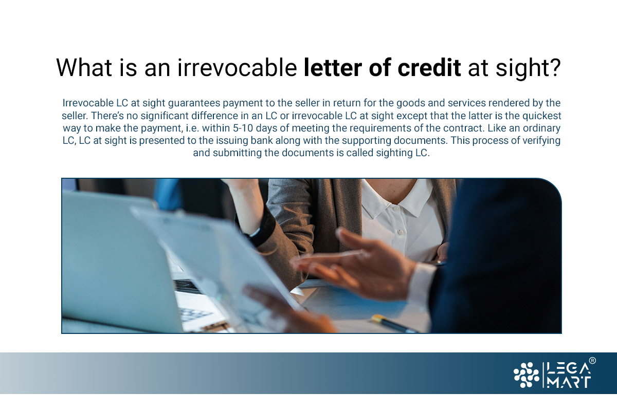 Law firm members disussing on irrevocable letter of credit at sight? 