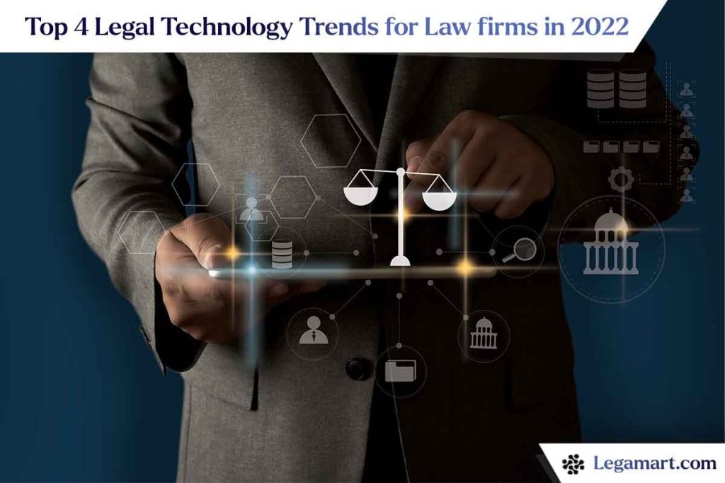 A man using a tablet to learn about the legal technology trends for law Firms.