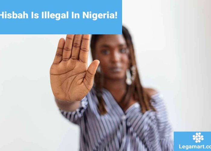 A women opposing symbolizing that Hisbah is illegal in Nigeria