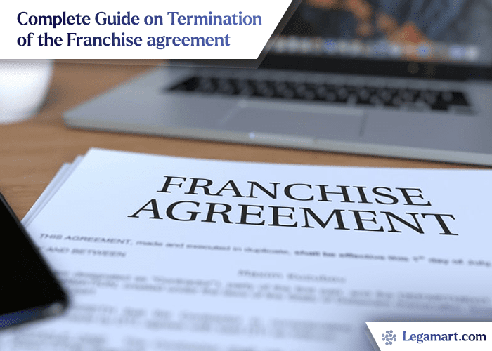 Franchisee and franchisor reviewing the franchise agreement and discussing termination of the franchise agreement