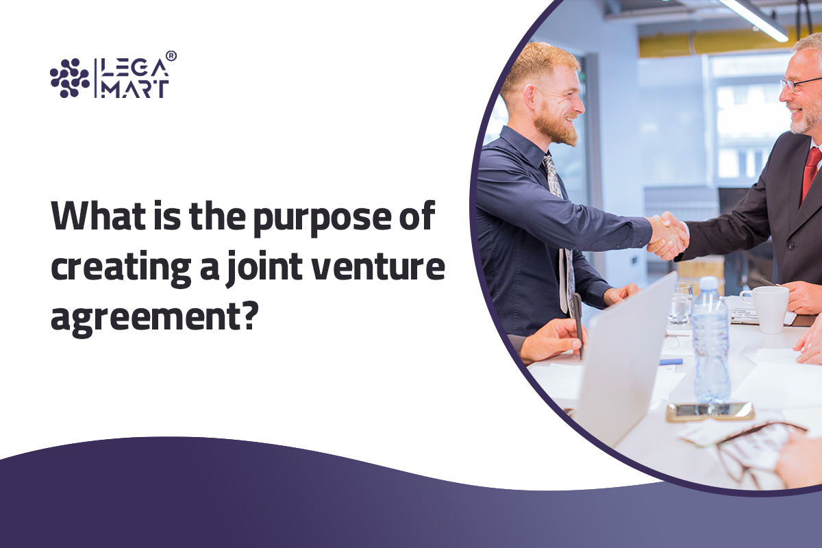 What is the purpose of joint venture agreement?