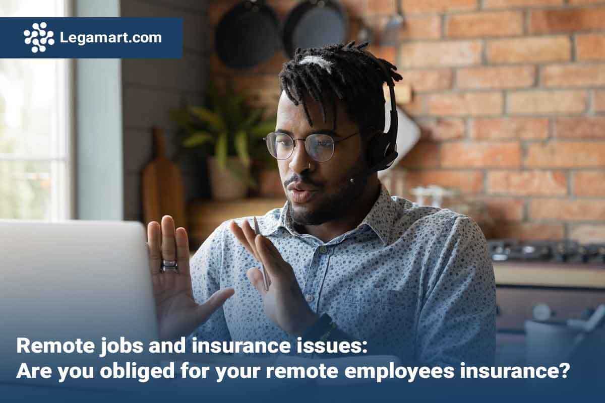 A employor discussing Remote jobs and insurance issues