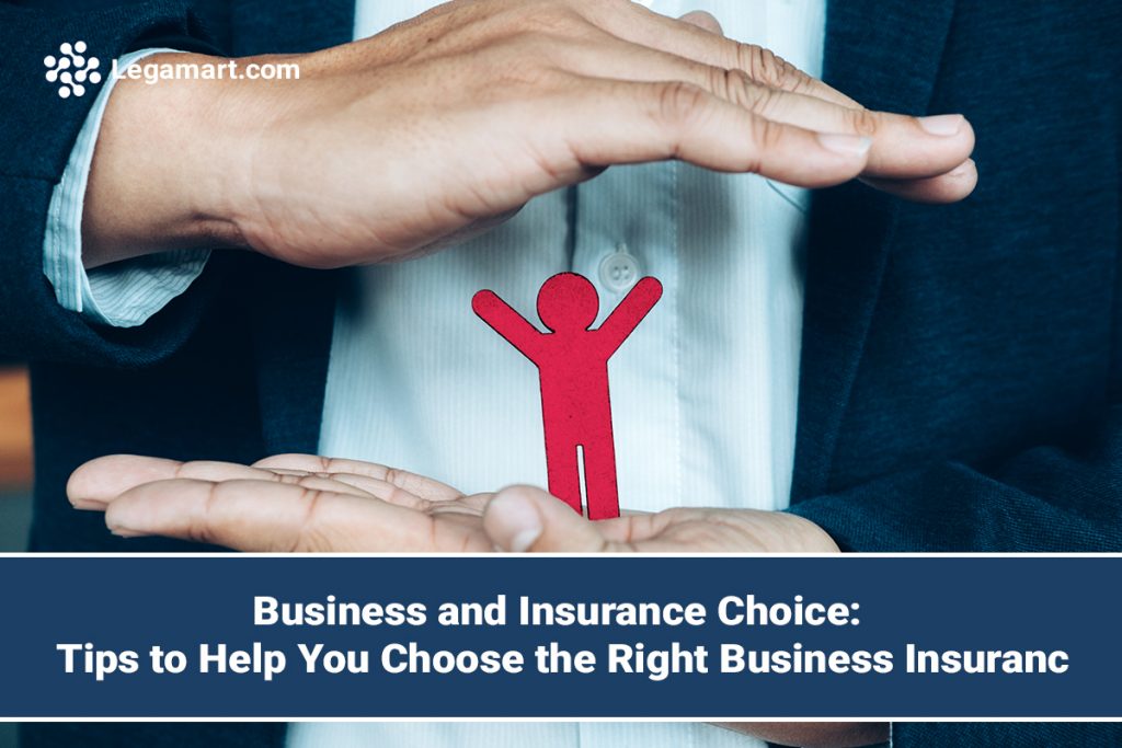 Two hands shielding a man symbolize the importance of business and insurance choice