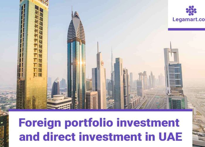 A picture of UAE commercial buildings showing Foreign direct investment in UAE