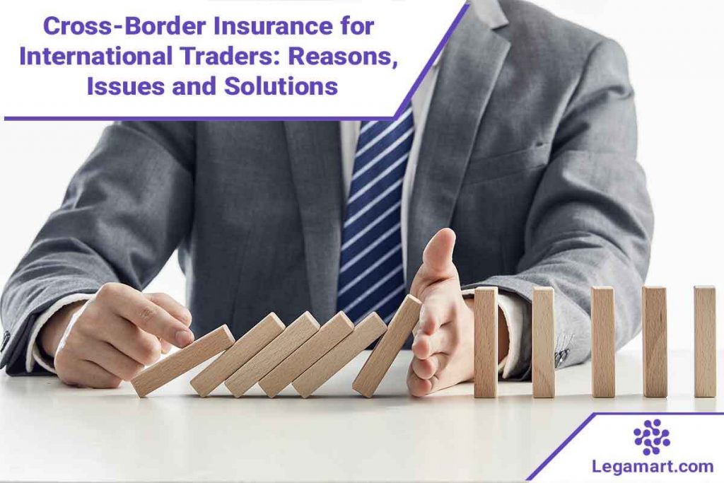 A legamart lawyer is explaining how Cross-border insurance helps minimise the risk in international trade.