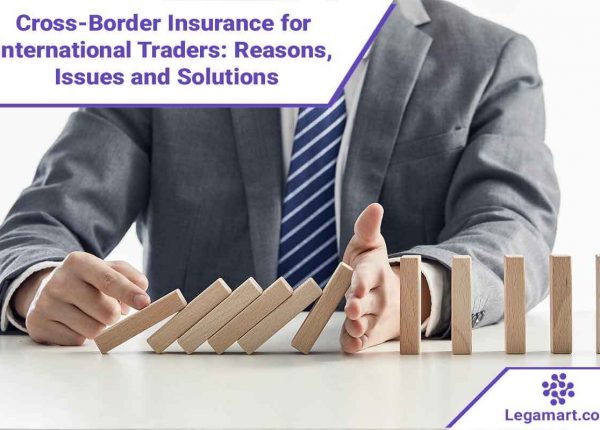 A legamart lawyer is explaining how Cross-border insurance helps minimise the risk in international trade.
