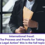 A lawyer presenting legal papers to a victim of International fraud to obtain their signature.