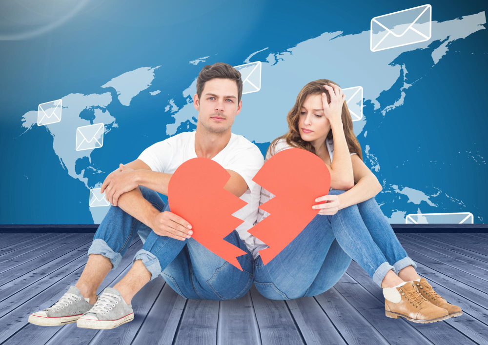 Broken heart couples going forward on divorce on International Scale