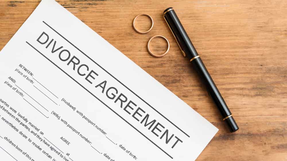 A divorce agreement drafted involving international parties