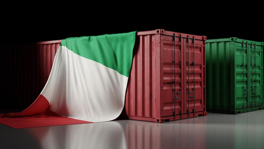 Two carriers with Italian flag