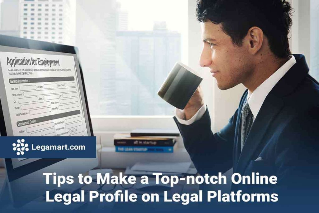 A legamart lawyer guiding on preparing online legal profile on Legal platforms