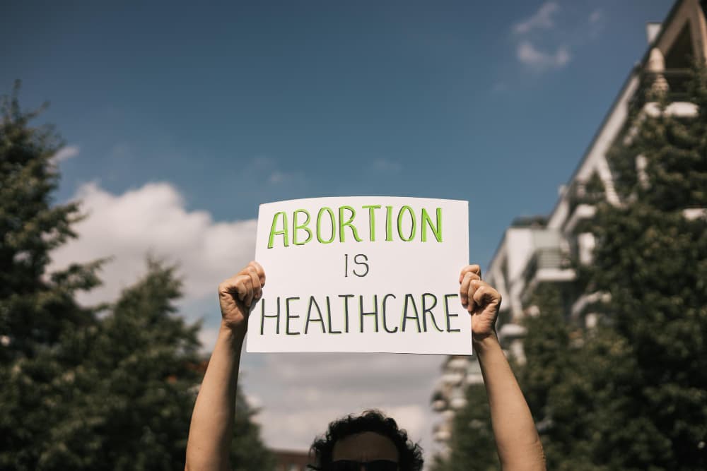 A poster on abortion is healthcare