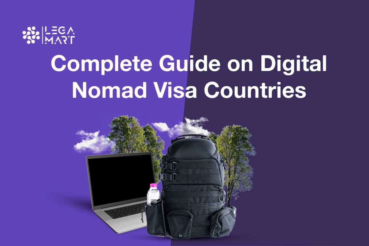 A poster on digital nomad visa with its benefits