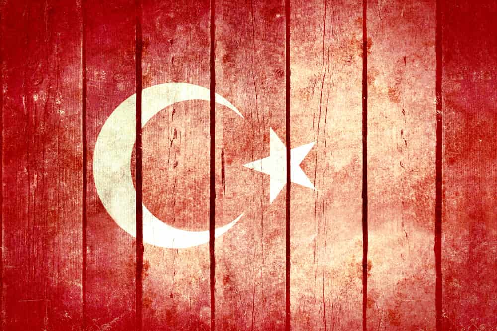 A turkey national flag