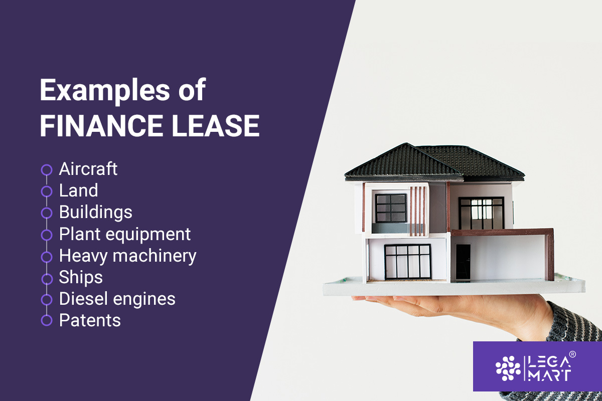 Examples of finance lease