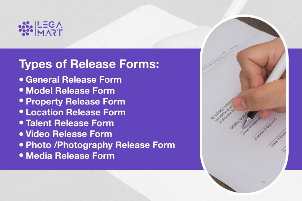 Types of release form