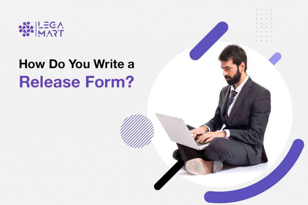 A lawyer drafting a release form