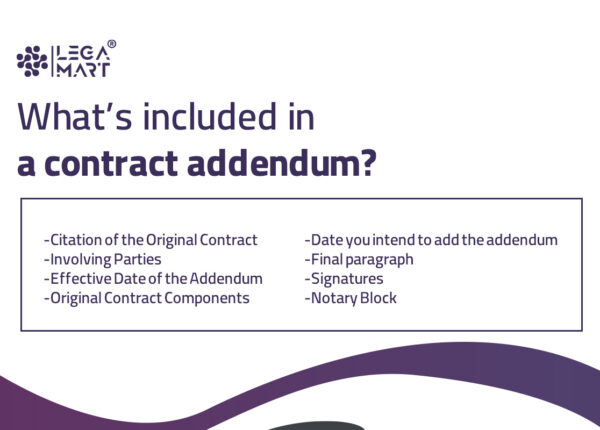 Points to included in contract addendum