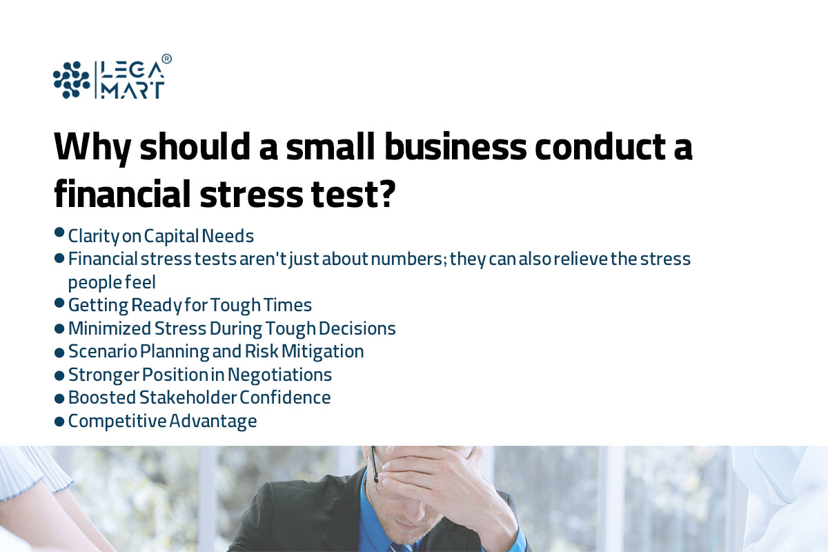why should a small business conduct a financial stress test? 