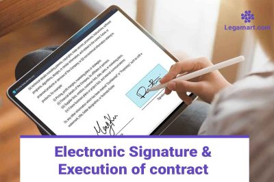 A person doing Electronic Signature and execution of contracts