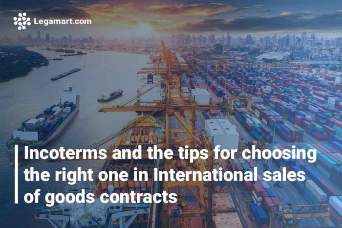 thousands of international consignments await international delivery once Choosing the right Incoterms is completed
