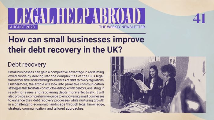 How can small businesses improve debt recovery in the UK?
