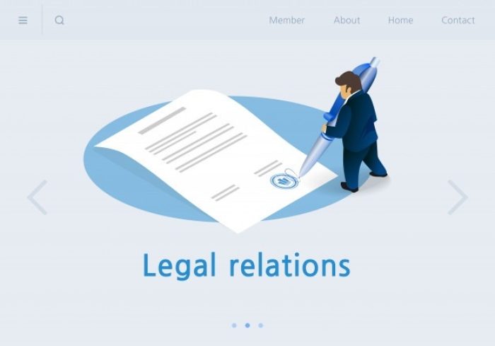 flat-banner-inscription-legal-relations-isometric_99043-3