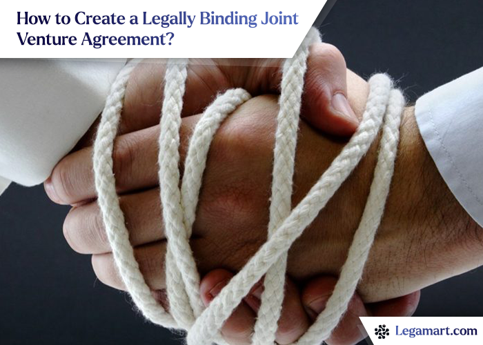 Two people doing a handshake in the UK after signing a legally binding joint venture agreement