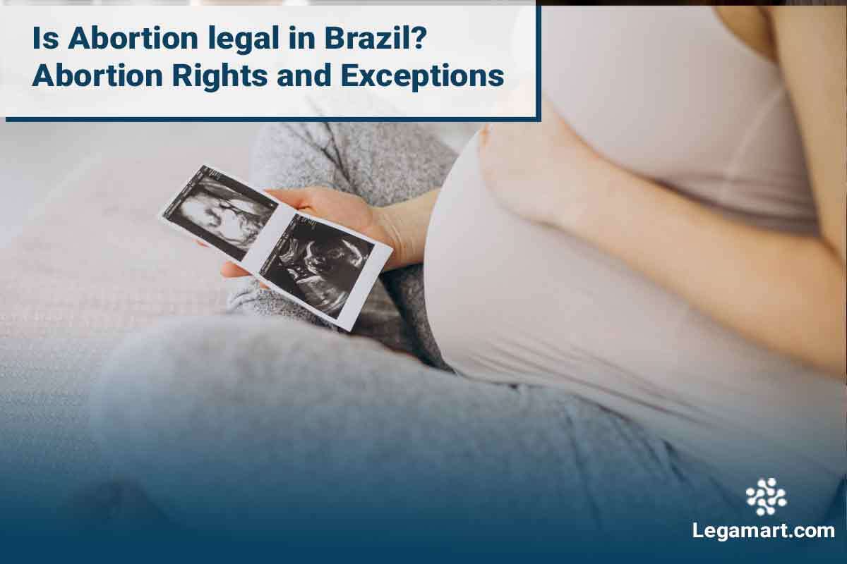 Pregnant woman holding a photograph after learning Abortion legal in Brazil