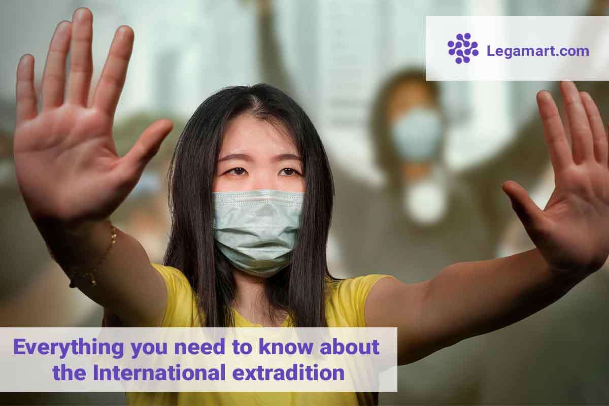 An activist protesting against international extradition law